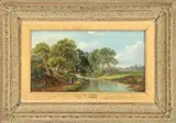 John Mundell, Pair of Landscapes: “Near Norwich” and “The River Stour, Oil on canvas