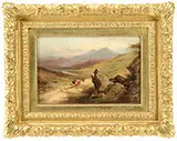 George Vicat Cole, Herd at Loch Ness, Oil on canvas