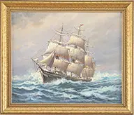 Two Works by William Frederick Paskell, 1) Oil on canvas – Tall ship, sold Feb 2014