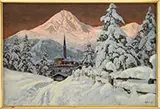 Alois Arnegger, Evening Winter Landscape