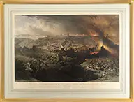 Louis Haghe, The Destruction of Jerusalem by the Romans Under the Command of Titus A.D, 70”. After a painting by David Robert Lithograph