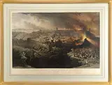 Louis Haghe, The Destruction of Jerusalem by the Romans Under the Command of Titus A.D, 70”. After a painting by David Robert Lithograph