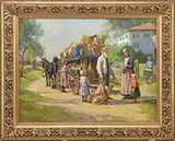Abbott Fuller Graves, Yankee Peddler, Oil on canvas