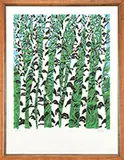 Neil Welliver, Birches, Silkscreen on paper