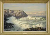 Josef M. Arentz, White Head Monhegan, Oil on canvas