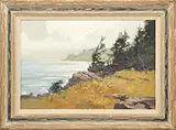 Paul Strisik, Monhegan Island, May 1967, Oil on canvas