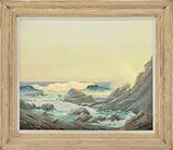 Paul Strisik, Along the Maine Coast, Oil on canvas