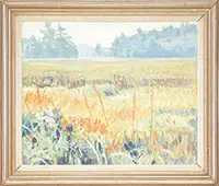 Stuart Ross, Nequasset Marshes, Woolwich, Maine, Oil on canvas