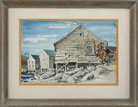 David Ludwig Bloch, Monhegan Island, Watercolor