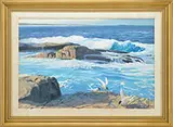 William Thomas Baldwin, Off Islesboro, Oil on masonite