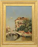 Warren Sheppard, Venice Canal, Oil on canvas