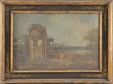 Unsigned, Pair of Italian Classical Landscapes, Oil on canvas
