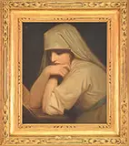 George Romney, Lady Hamilton (As a Nun), Oil on canvas