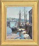 Emile Albert Gruppe, Boats at Dock