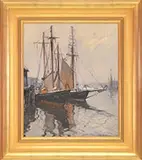 Swordfisherman by Emile Albert Gruppe, Oil on canvas, sold Aug 2013