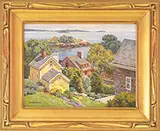 T.M. Nicholas, The Marblehead Coast, Oil on Masonite