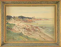 Hendricks A. Hallett, Pebble Beach, Rockport, Watercolor on board