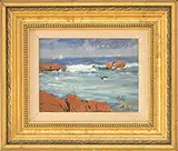 Henry Hammond Ahl, Off Shore, Oil on board