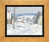 Aldro Thompson Hibbard, Winter Village Scene
