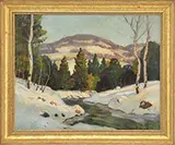 Aldro Thompson Hibbard, Winter Landscape with Distant Hills
