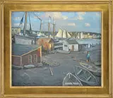 Ken Knowles, Harbor Loop, Gloucester, Oil on masonite