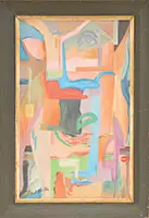 Karl Knaths, Dock No 1, PROVINCETOWN”. Oil on Canvas