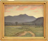 Alfred Ordway, Sunrise Over North Moat Mountain, White Mountains, Nh, Oil on canvas