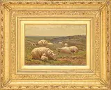 Aaron Draper Shattuck, Sheep in a Coastal Landscape