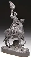 Evgeny Ivanovich Naps, The Falconer, Bronze