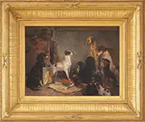Unsigned, The Dog Artist, Oil on canvas