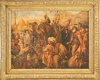 Augustino, Arab Market, Oil on canvas
