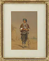 Middle Eastern Soldier by Unsigned, Watercolor, sold Aug 2013