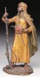 Franz Bergman Foundry, Standing Arab Man with Rifle, Cold-painted polychromed bronze Foundry impressed mark to base