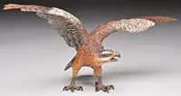 Unsigned, Eagle, Cold-painted polychromed bronze