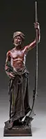 Joaquin Angles, The Arab Sentinel, Patinated bronze