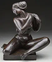 The Seated Dancer: Martha Graham” (1941) by George Manual Aarons, Bronze, sold Aug 2013