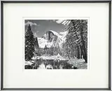 Ansel Adams, Half Dome, Merced River, Winter, Yosemite National Park, California, 1938, Gelatin silver print