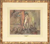 Paul Lewis Clemens, Strip Tease, Pastel on paper