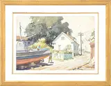 Gordon Grant, Repairing a Boat on a Side Street