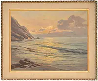 William Columbus Ehrig, Coastal Light, Oil on canvas