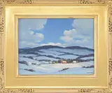 Francis Stillwell Dixon, Winter’s Early Evening, Oil on canvas