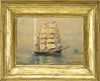 Frank Vining Smith, Very Calm, Oil on wood panel