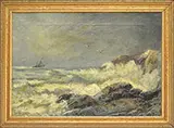 James Gale Tyler, Ship Off Rocky Coast