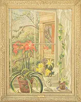 Paul Rohland, Amaryllis, Oil on canvas