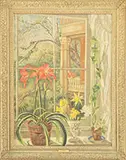 Paul Rohland, Amaryllis, Oil on canvas