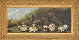 Unsigned, Water Lillies, Oil on canvas