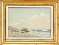 Coastal Breakers by Fred Cozzens, Watercolor, sold Aug 2013