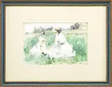 Berthe Morisot, Mother and Child in Landscape