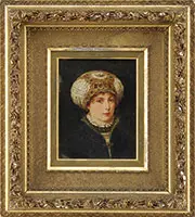 Richard Eisermann, The Jeweled Bonnet, Oil on panel
