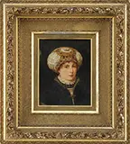 Richard Eisermann, The Jeweled Bonnet, Oil on panel